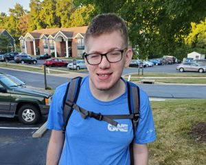 Ethan, a young adult with hydrocephalus